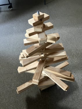 Houten kerstboom