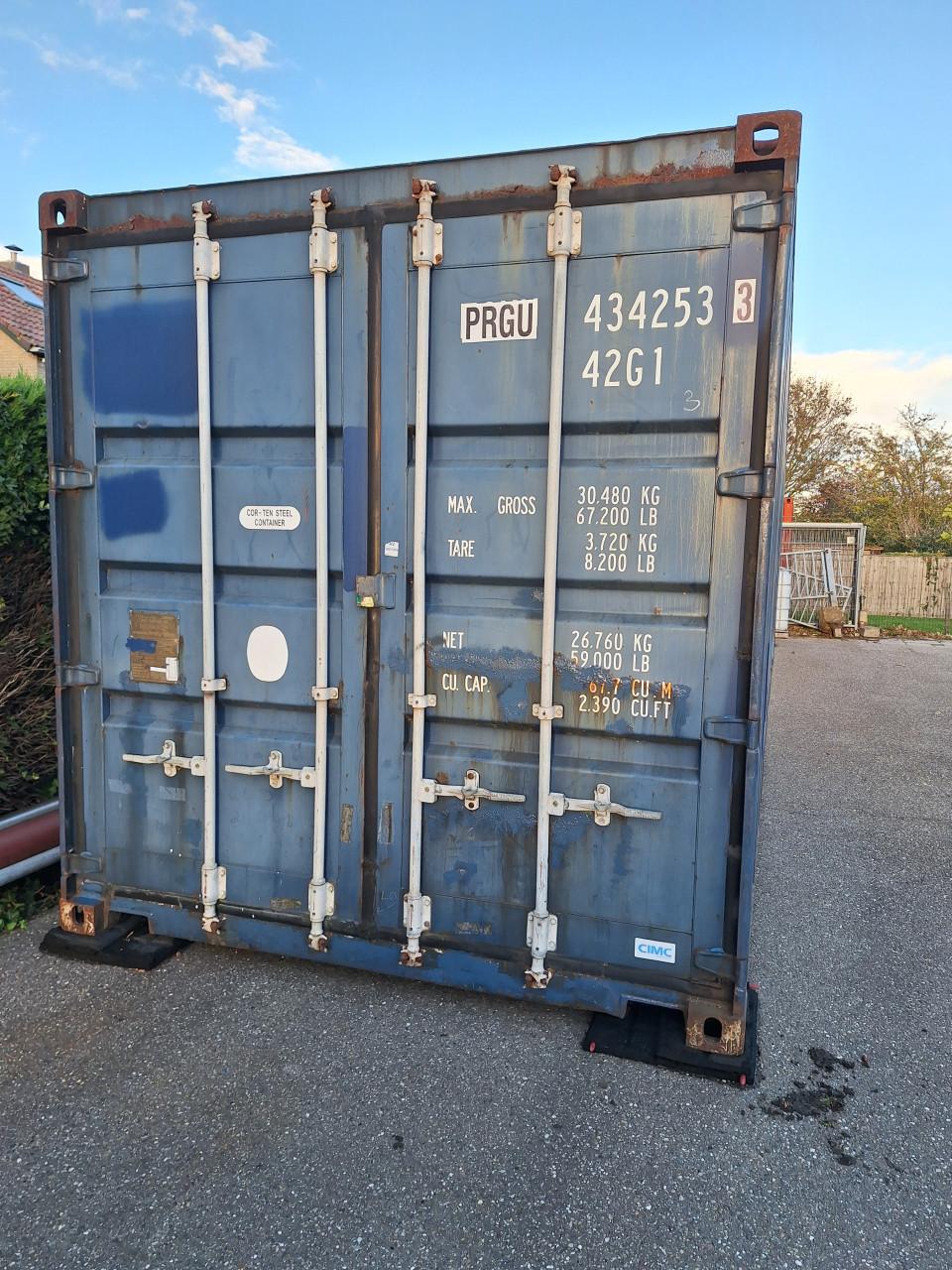 Container 40ft, zeecontainer, opslagcontainer, berging, opslagruimte