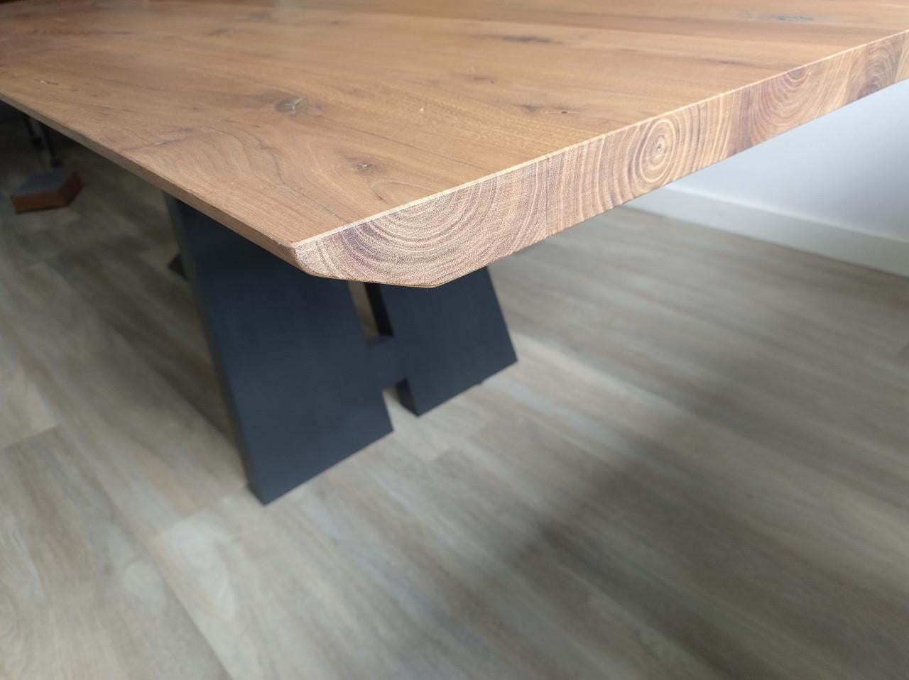 Zgan grote eetkamertafel, afmeting 100 x 220 cm