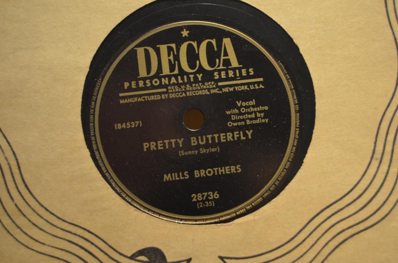 78 rpm Mills Brothers jaren '40 en '50 héél veel stuks.