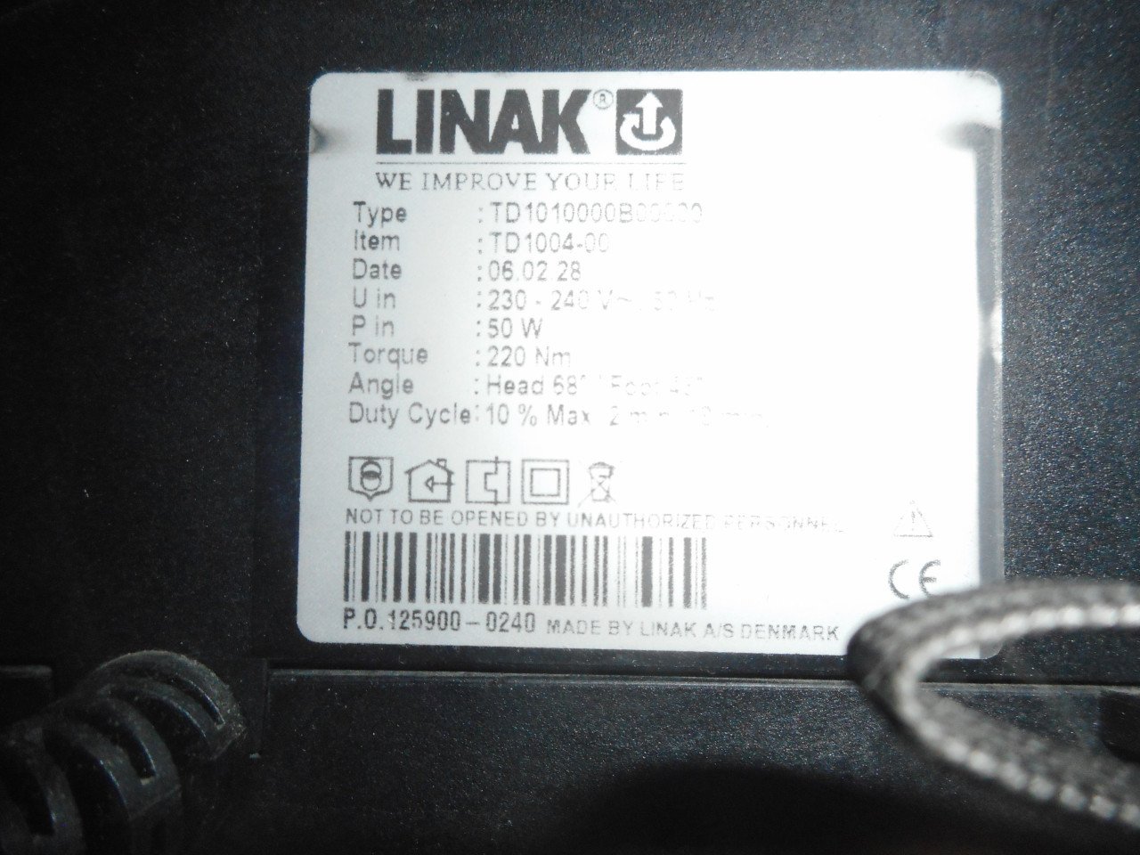 1 x Elektrisch verstelbare lattenbodems 79 x 206