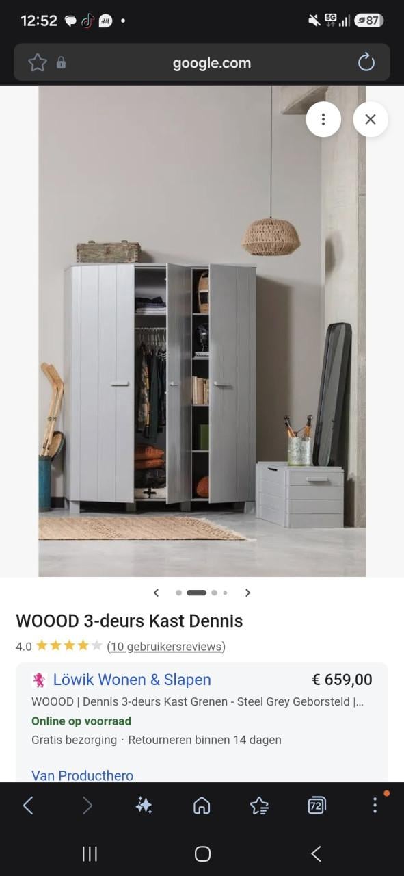 Kledingkast wood
