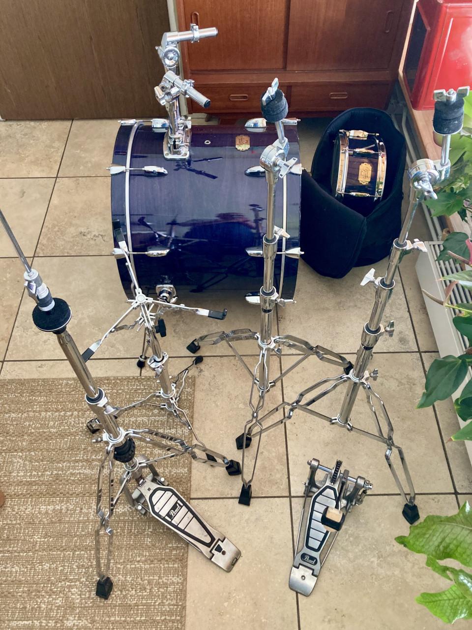 Drumstel: Pearl Export series, ELX hoogglans ketels!