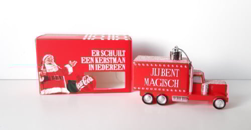 Coca Cola kersttruck - kerstbal - vrachtwagen