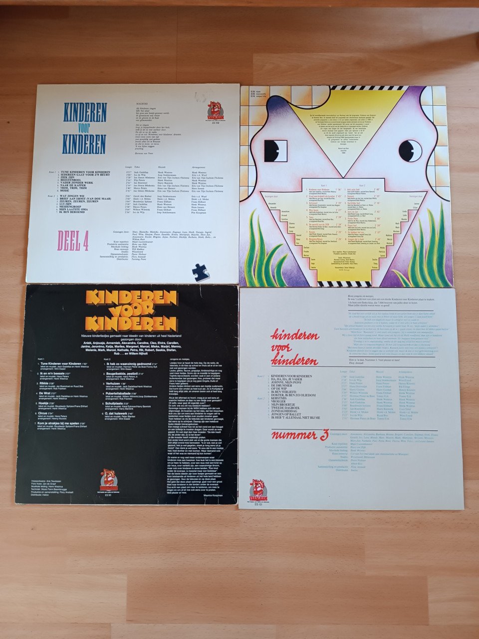 Kinderen voor kinderen 4 lp's