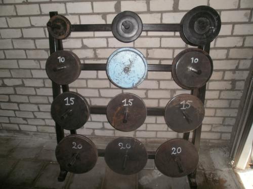 Halterrek en gewichten