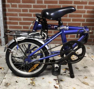 Kleine  vouwfiets.