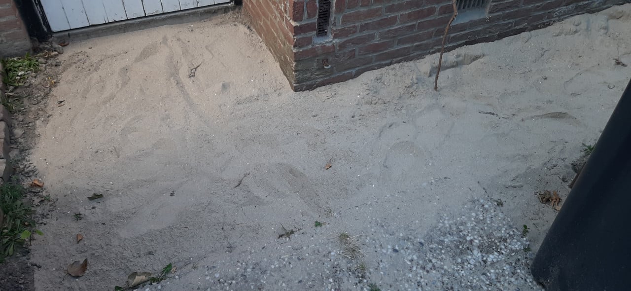 Gevraagd hulp bij bestrating tuin