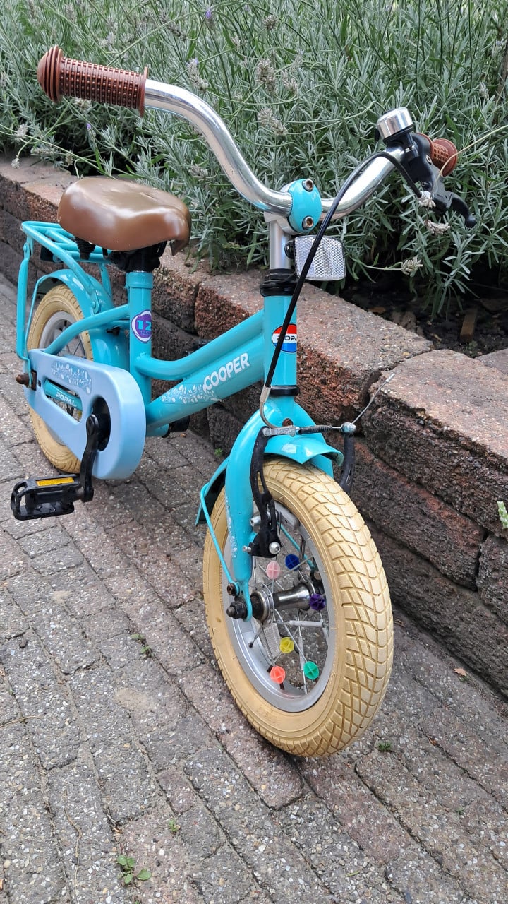Popal 12,5 inch fiets met zijwielen