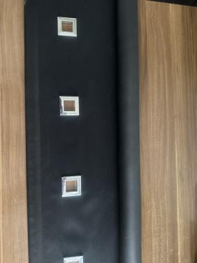 Zwart verduisterende rolgordijn 144 breed