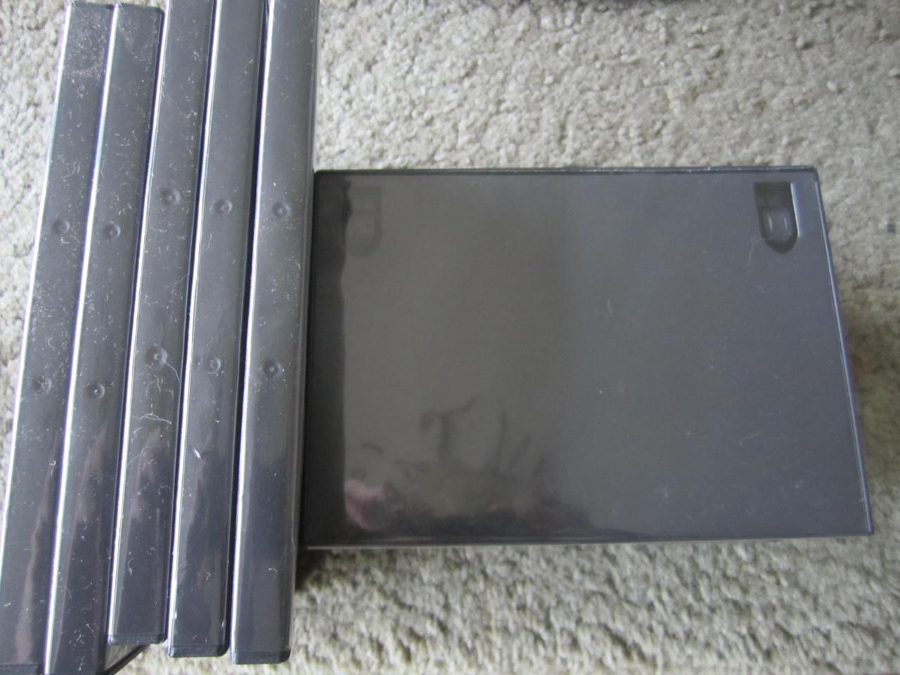Doos +/- 90st. DVD doosjes nieuw