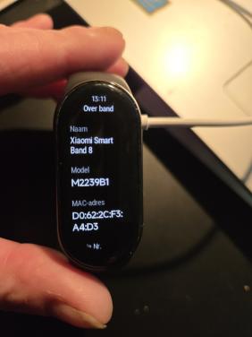 Xiaomi Smart Band (Mi Band 8). met 3 bandjes en oplaadkabel