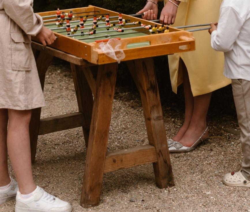 Retro voetbaltafel