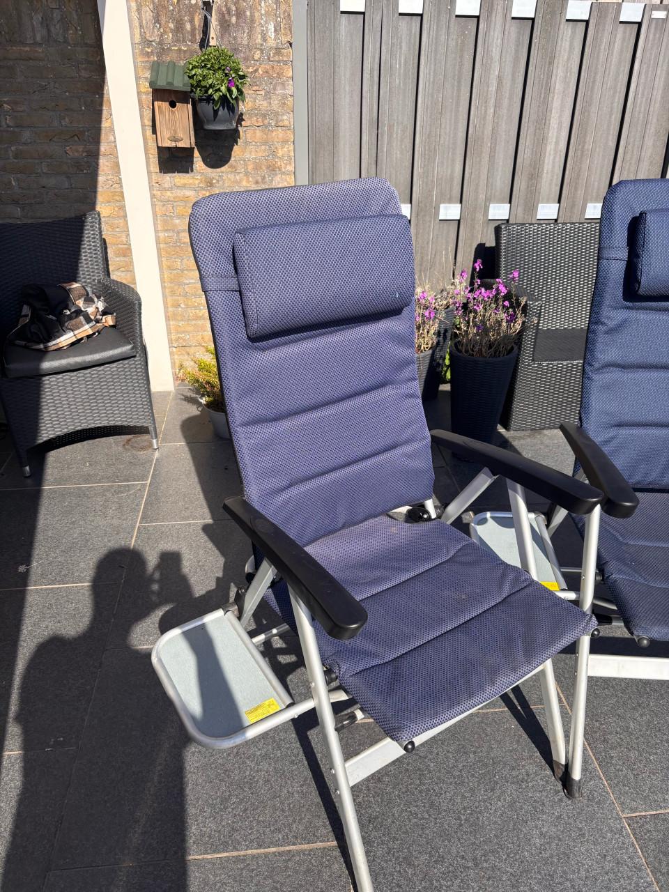 4 opklapbare campingstoelen