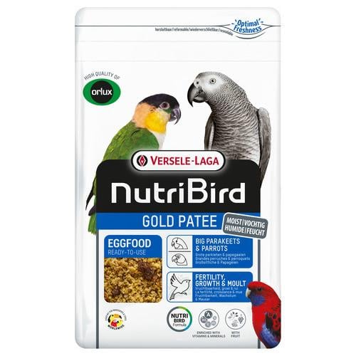 Nutribird gold patee grote parkiet nu ook in 10 kg verpakking