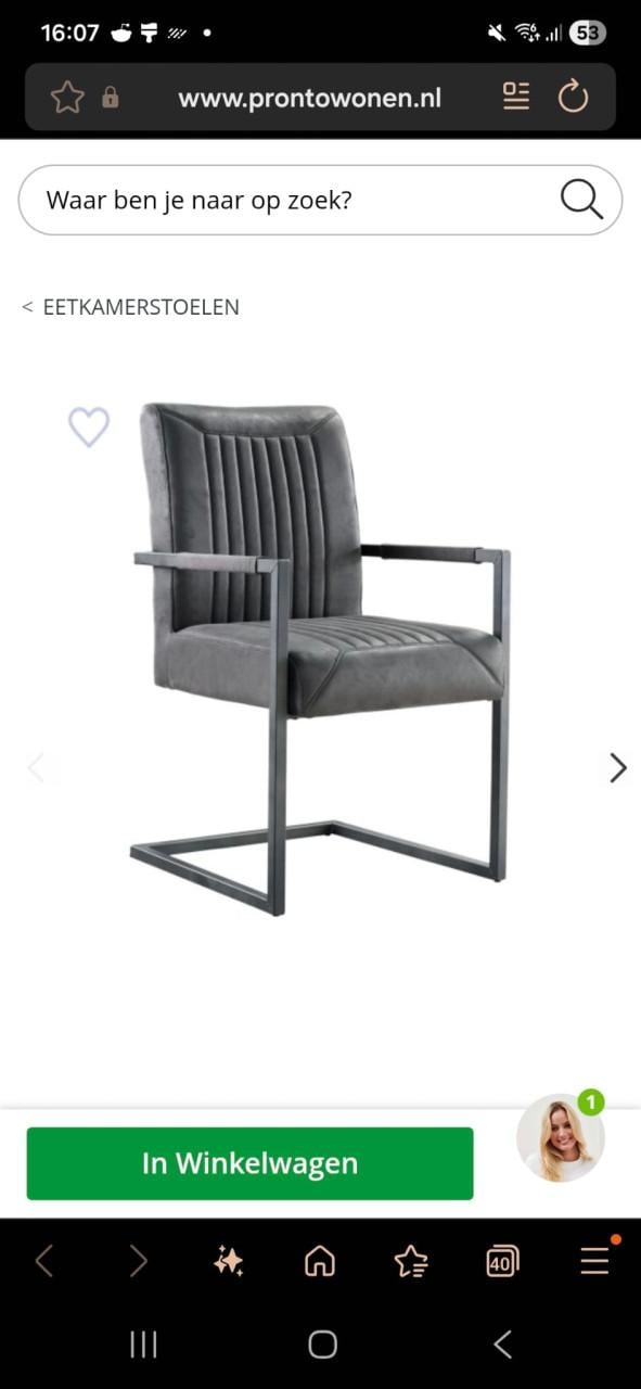 Grijze Parantino Eetkamerstoelen