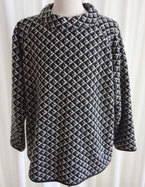 Mooi zwart wit vest Merk Apanage Maat L