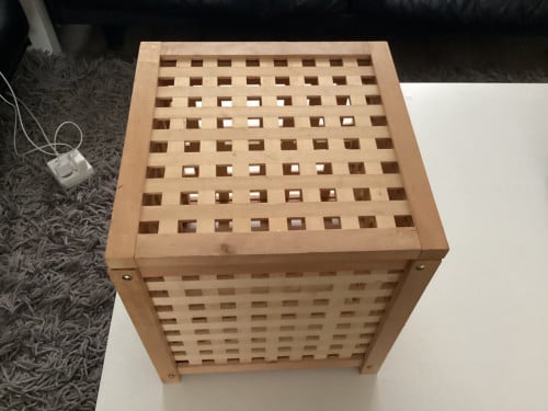Houten Opbergkistje. 33x33x37 cm.