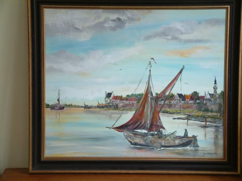 Veere  --Vlissingen -Arnemuiden  oude visserij   schilderijen