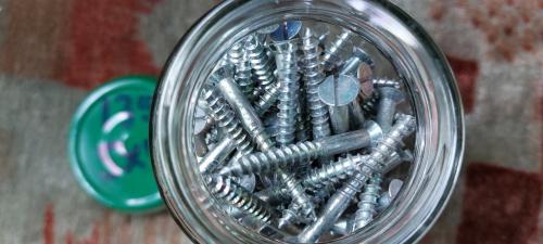 135 st PVK Houtschroeven staal 5x45