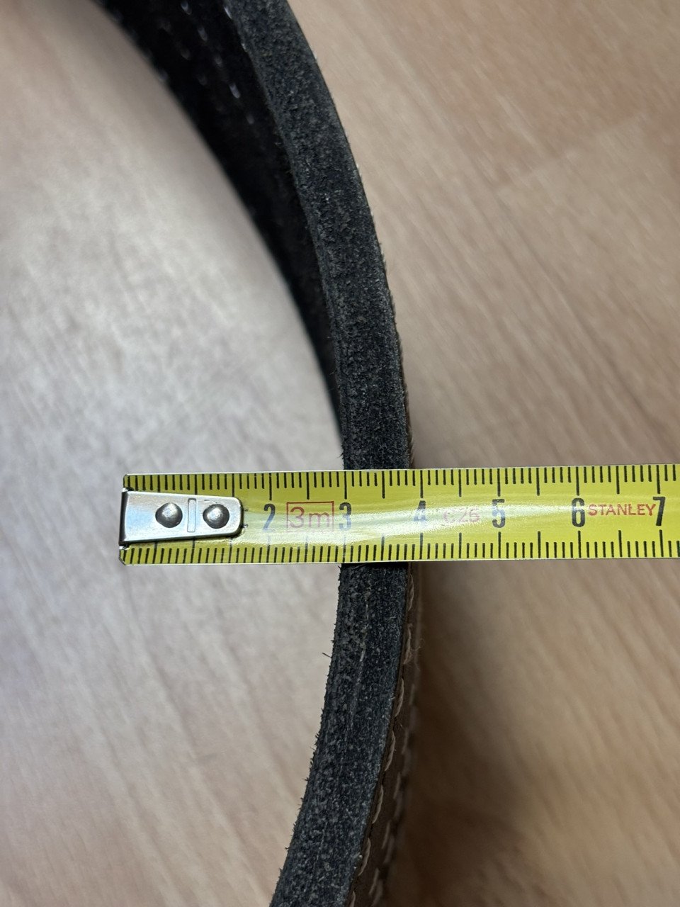 Powerlift riem 1.20 zwart leer