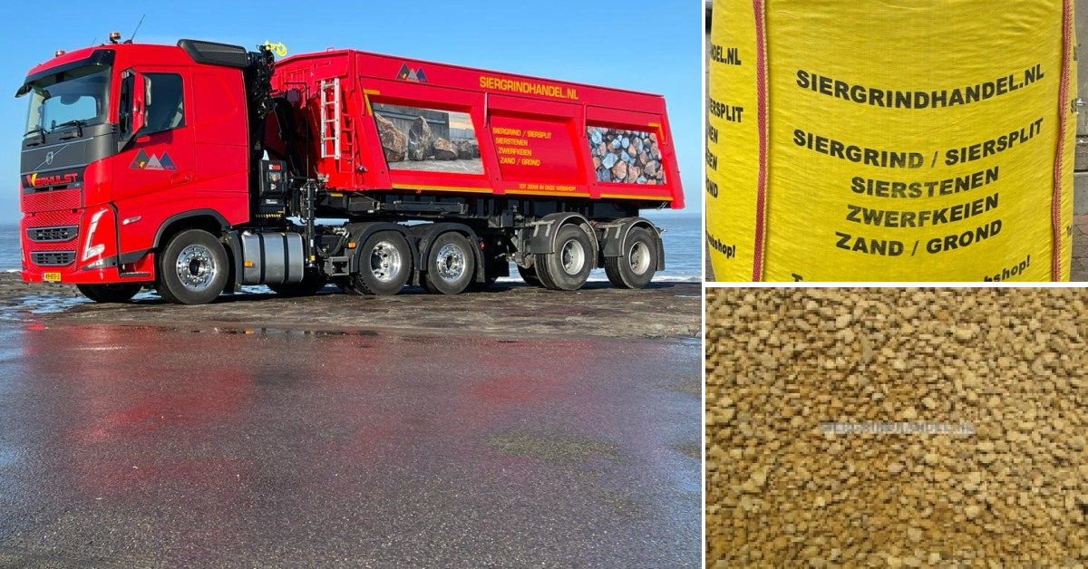 Siergrind, Siersplit, Sierstenen, Zwerfkeien - GRATIS geleverd in heel ZLD