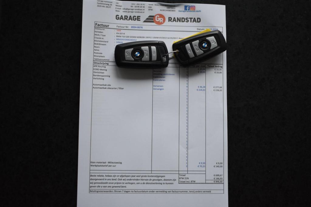 BMW 5 Serie 520i m sport | schuifdak | camera | leder | nap | adapt. cruise