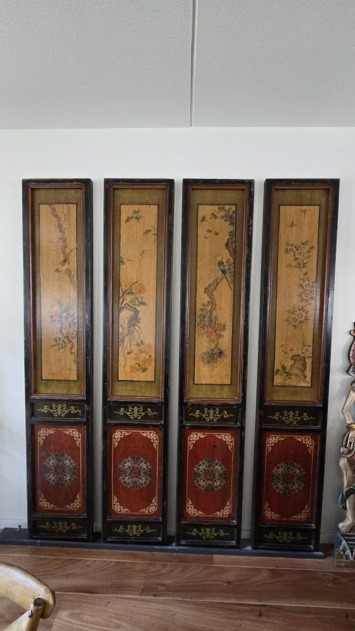 Chinese wandpanelen antiek