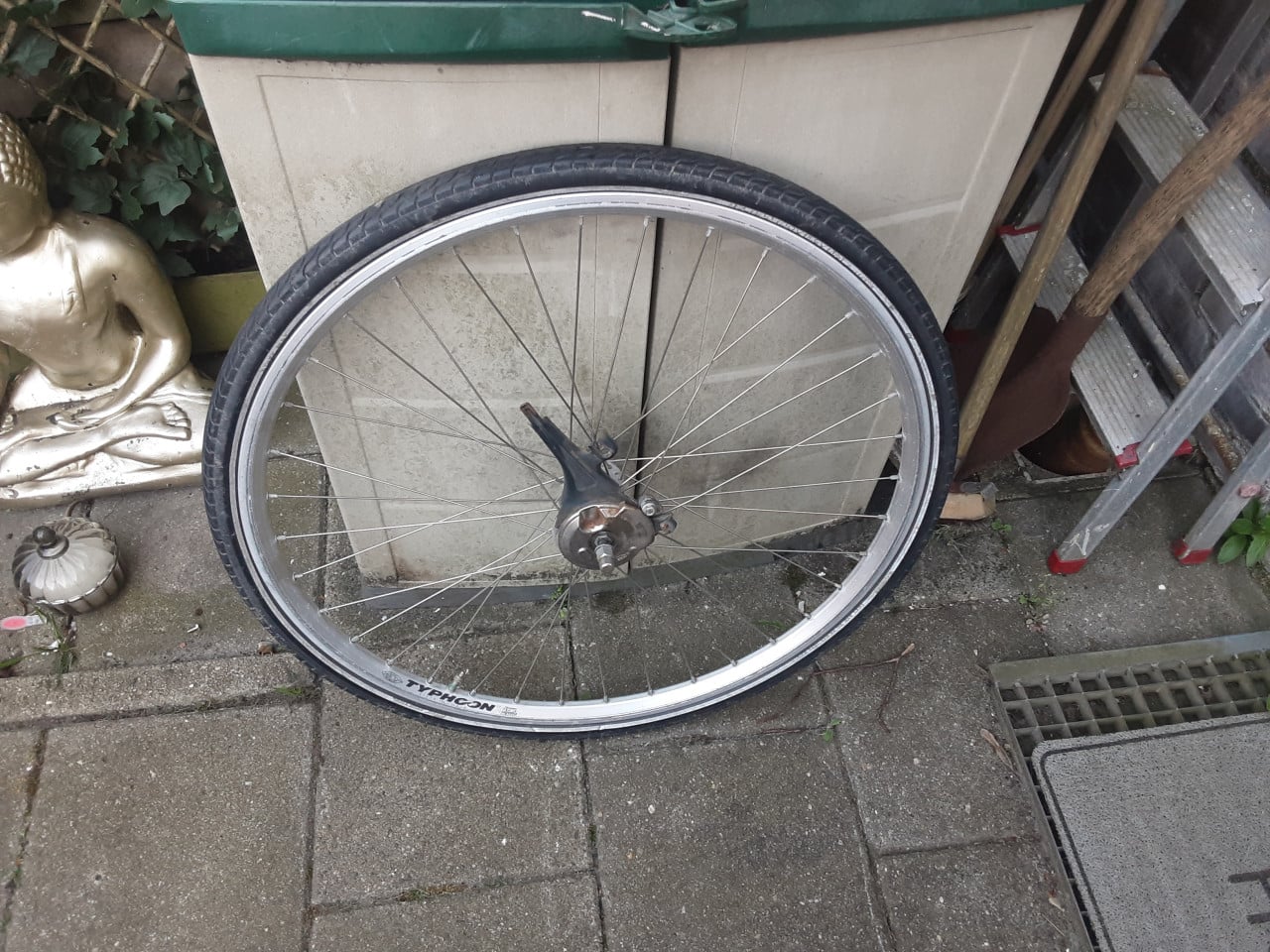 28 inch shimano nexus voorwiel met rollerbrake rem
