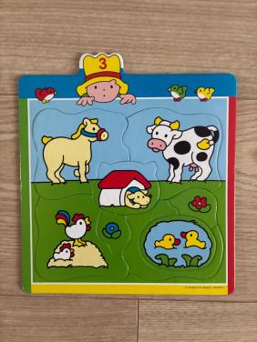Puzzel met dieren peuter