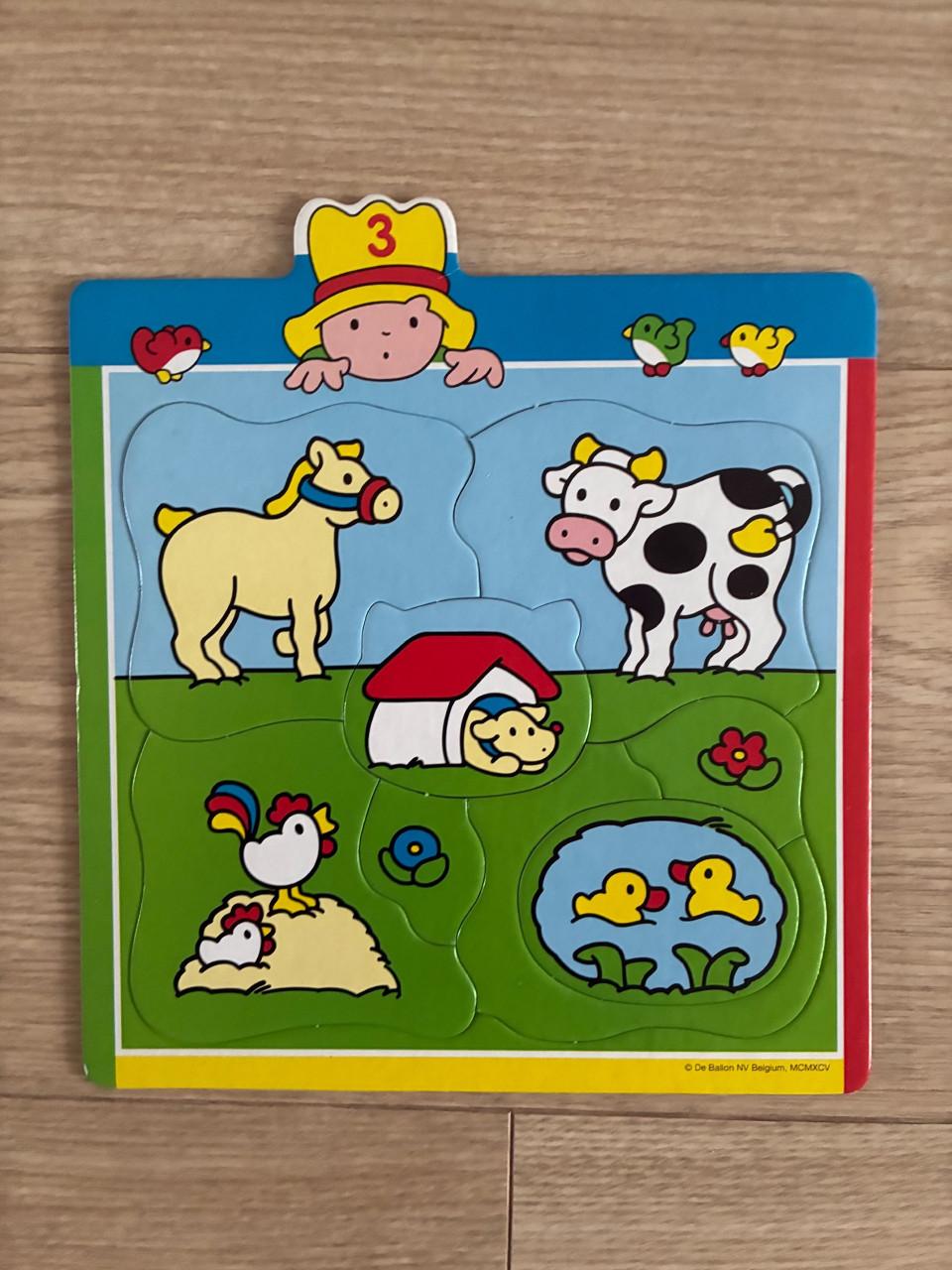 Puzzel met dieren peuter