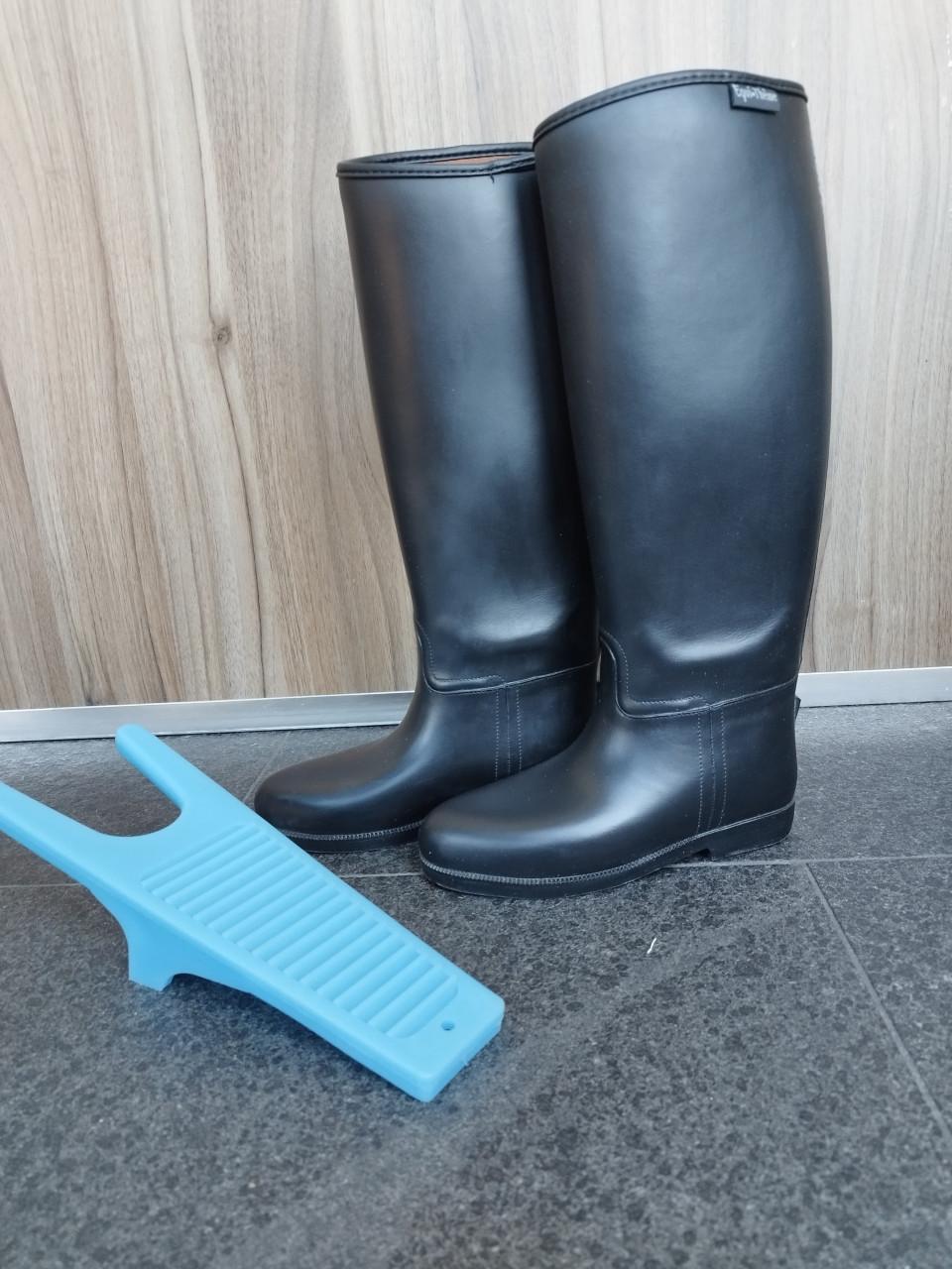 Warme rijlaarzen in brede maat 35