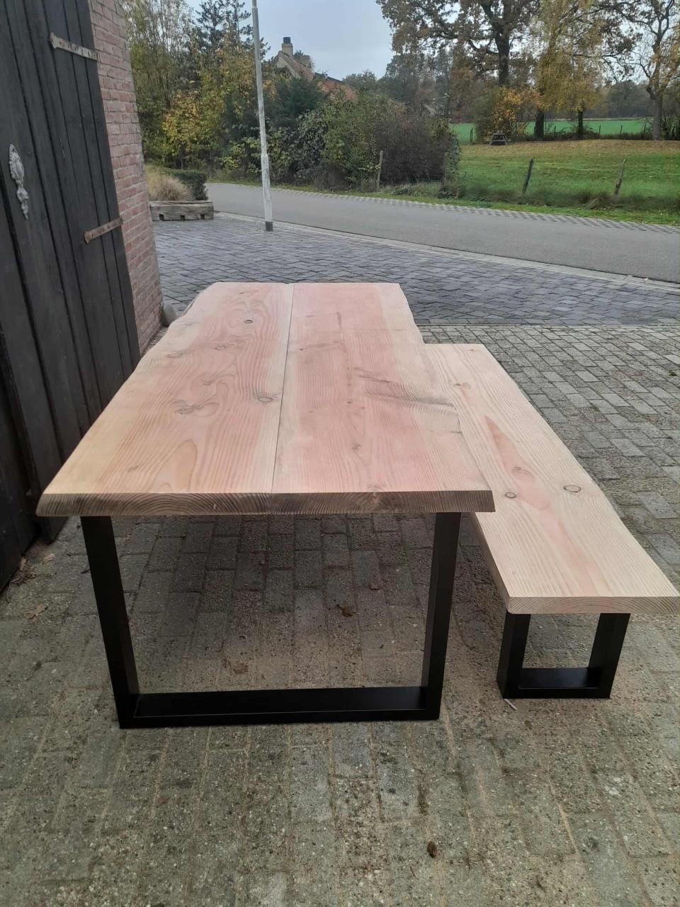 BOOMSTAMTAFEL / TAFEL + BANK 200x100