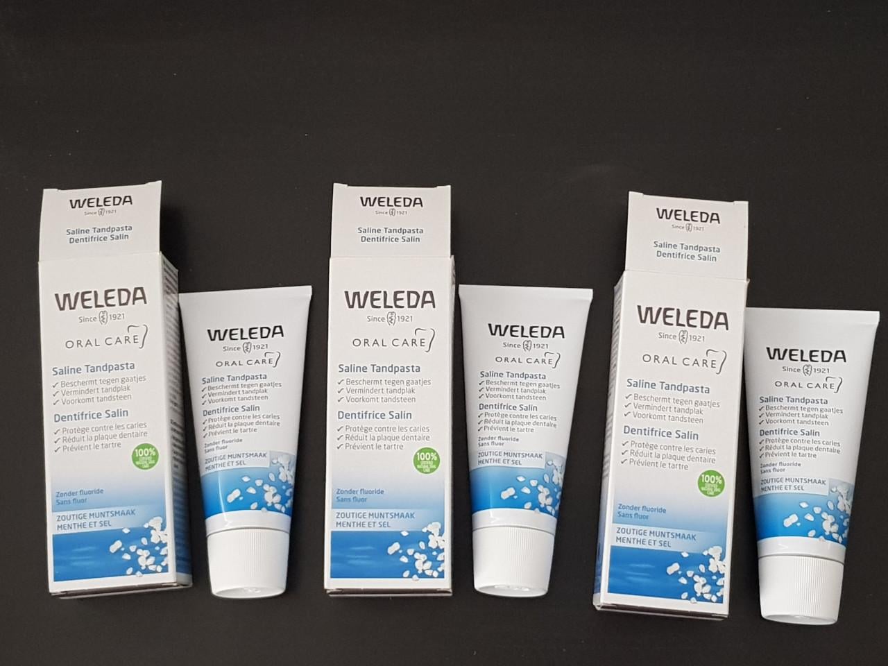 3 x Weleda tandpasta nieuw