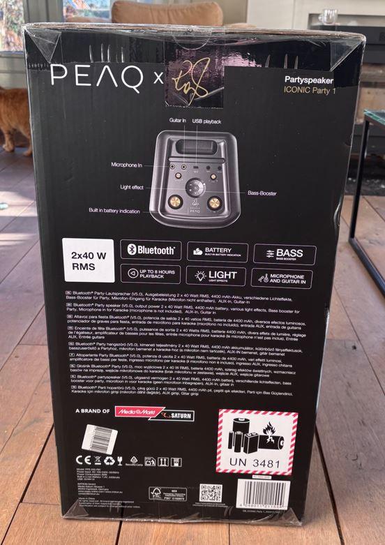 Partybox PEAQ x Robbie Williams