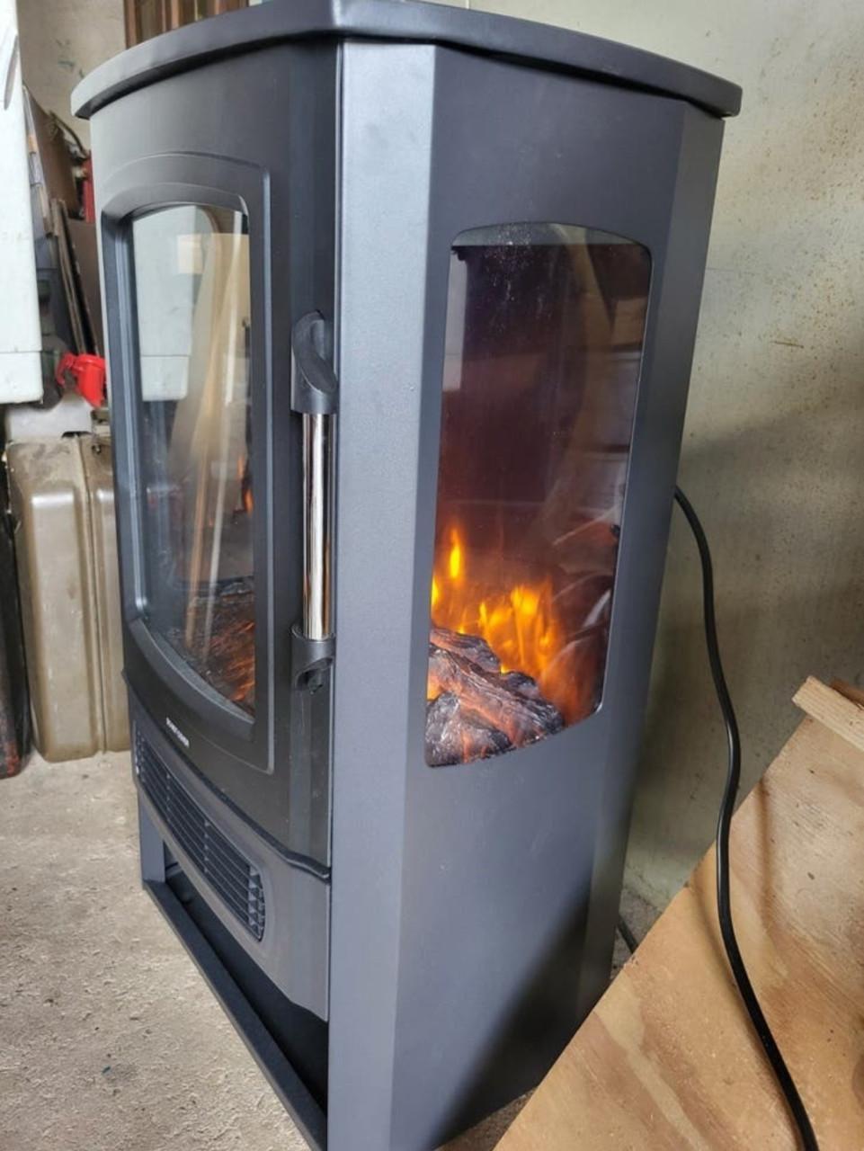 Elektrische sfeerhaard met verwarmings element