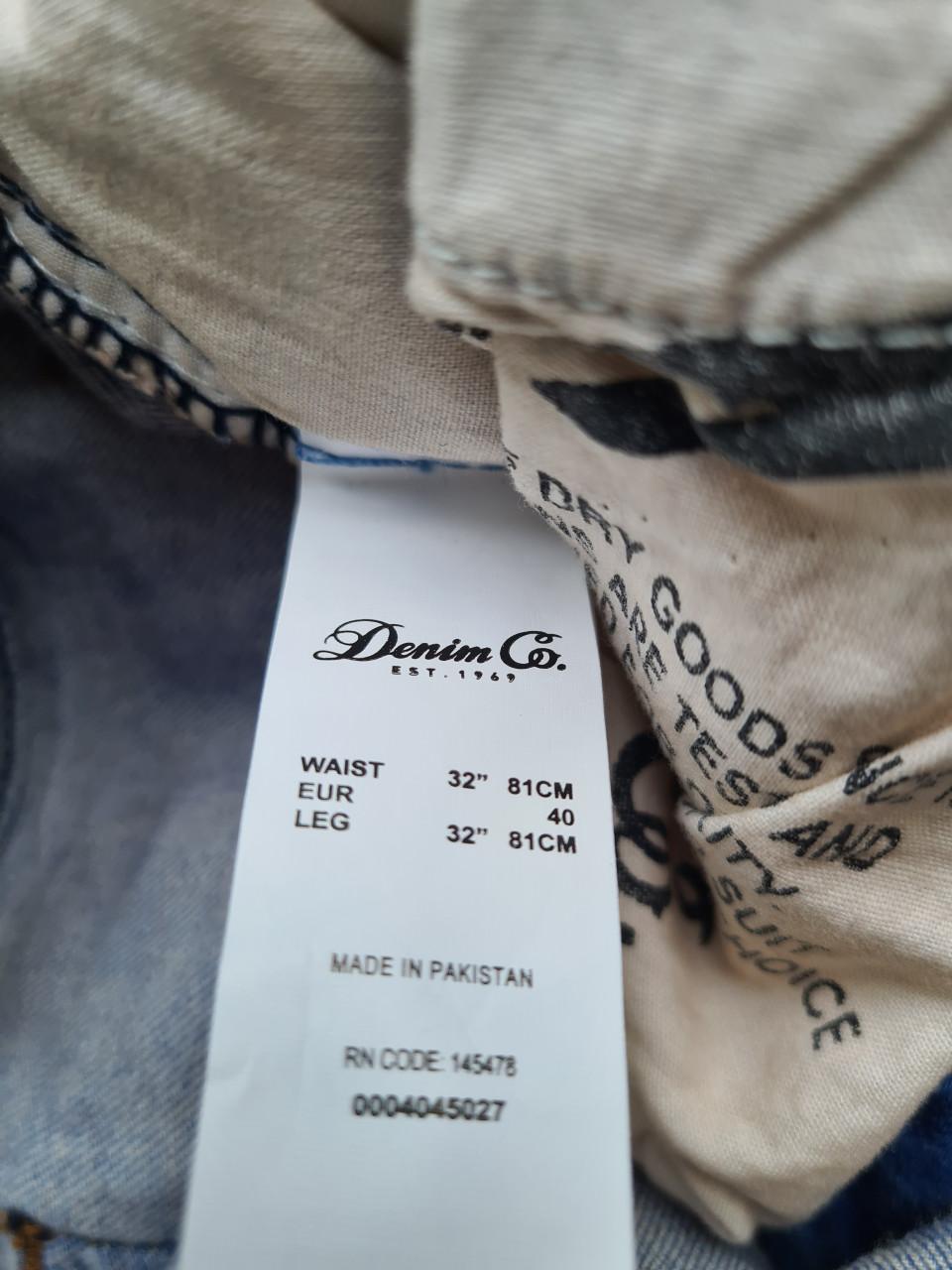 Mooie blauwe skinny jeans van Denim Co. in maat W32/L32.