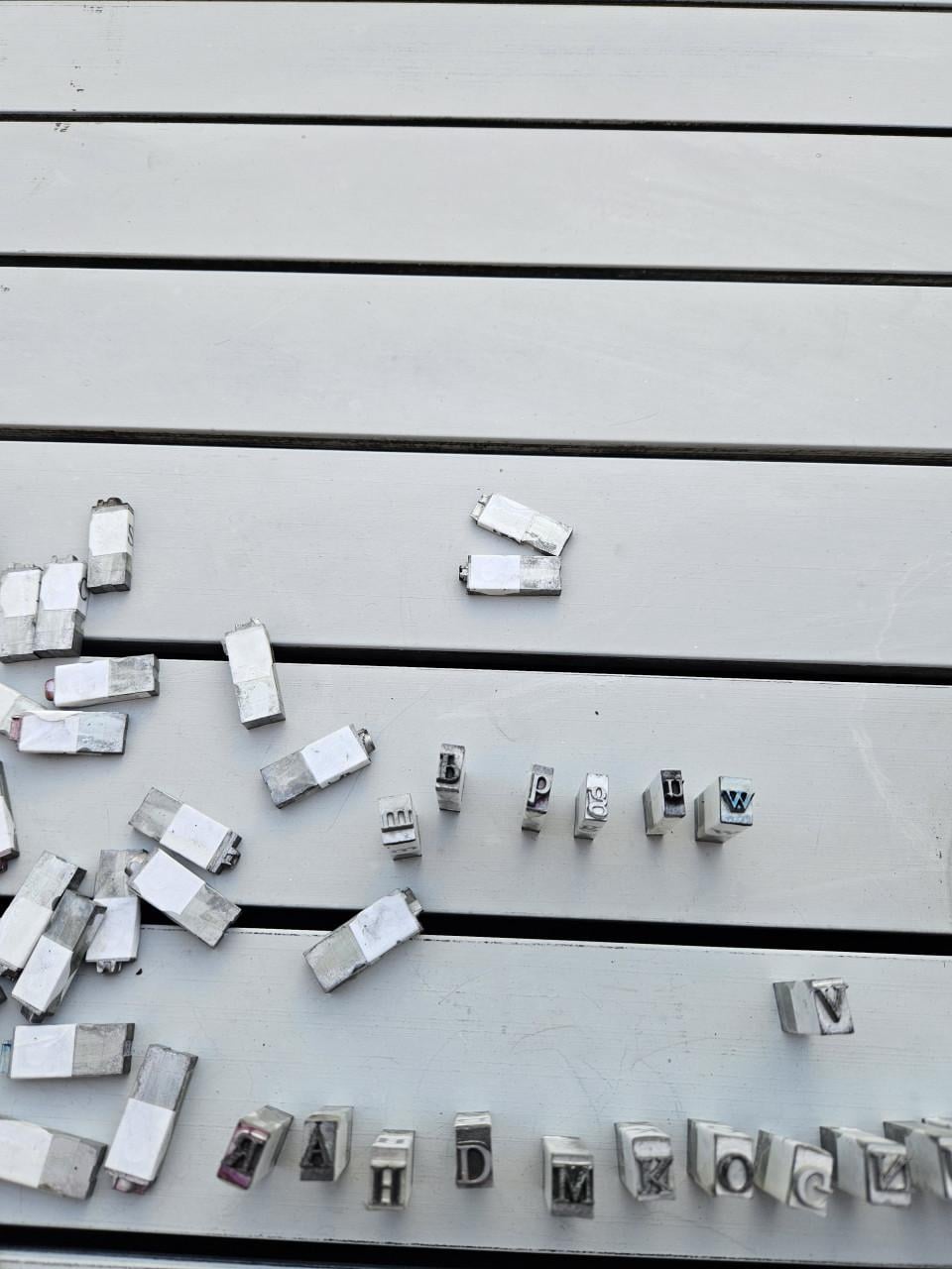 Vintage mooie Letter Stempels voor Leerbewerking