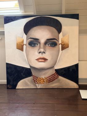 Schilderij Zeeuwse vrouw