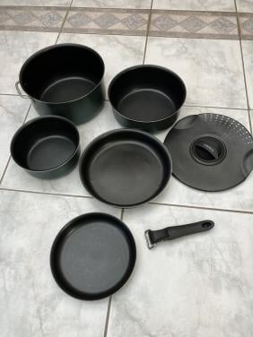 Tefal campingpannen set.