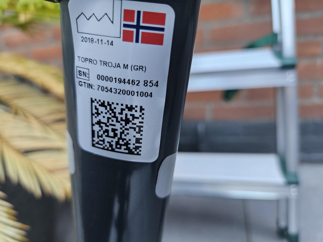 Zeer nette donkergrijze topro troja rollator lichtgewicht