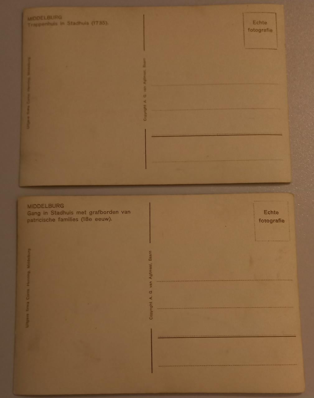 10 Oude ansichtkaarten Middelburg