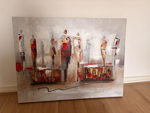 Muur decoratie geschilderd