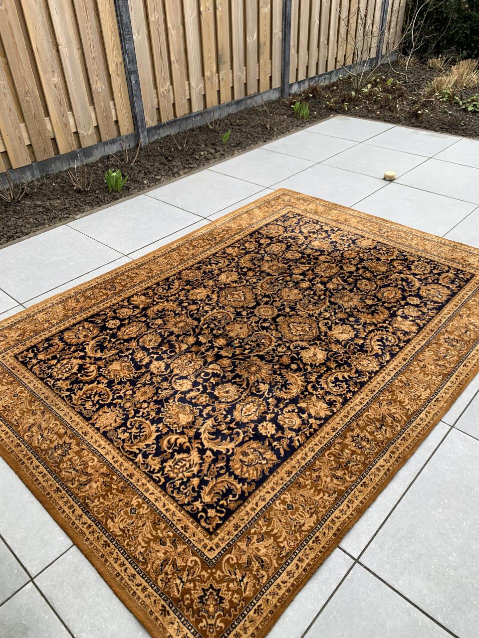 🤎Prachtig Sfeervol Donker-Blauw/Bruin Vintage Vloerkleed 🤎