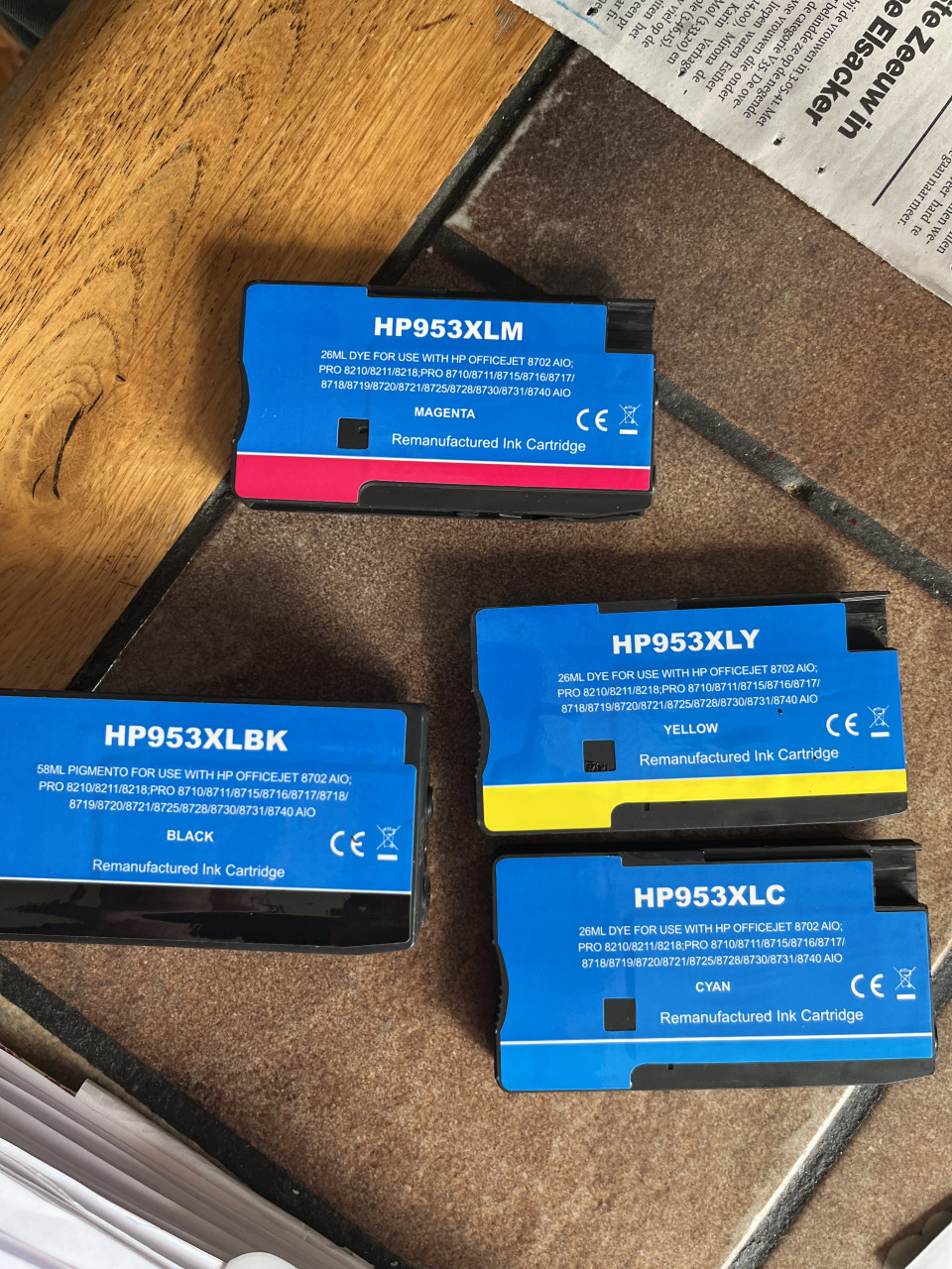 HP 953XL cartridge ongebruikt