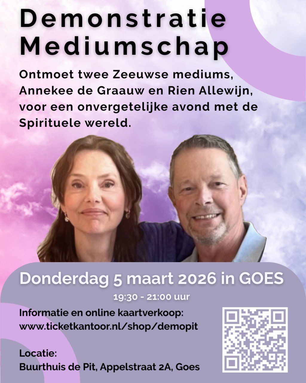 Demonstratie mediumschap in Goes, 5 Maart 2026