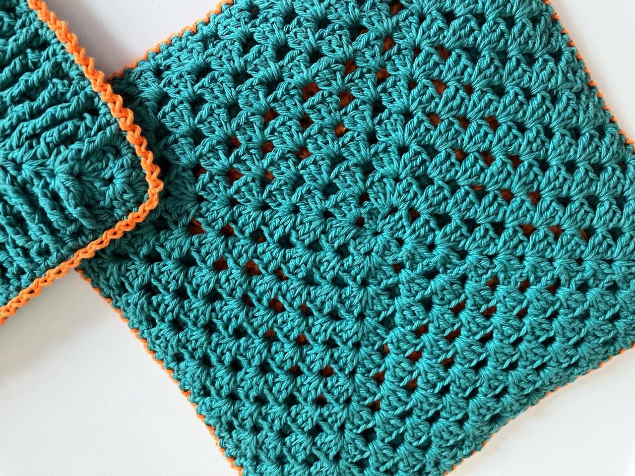 Dubbel nieuwe gehaakte pannenlappen