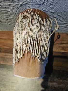 Mooie handgemaakte trommel met dierenhuid zeer nette staat