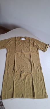 Body Knit winterhemd T-shirt elastisch katoen heren khaki maat L winterhemd