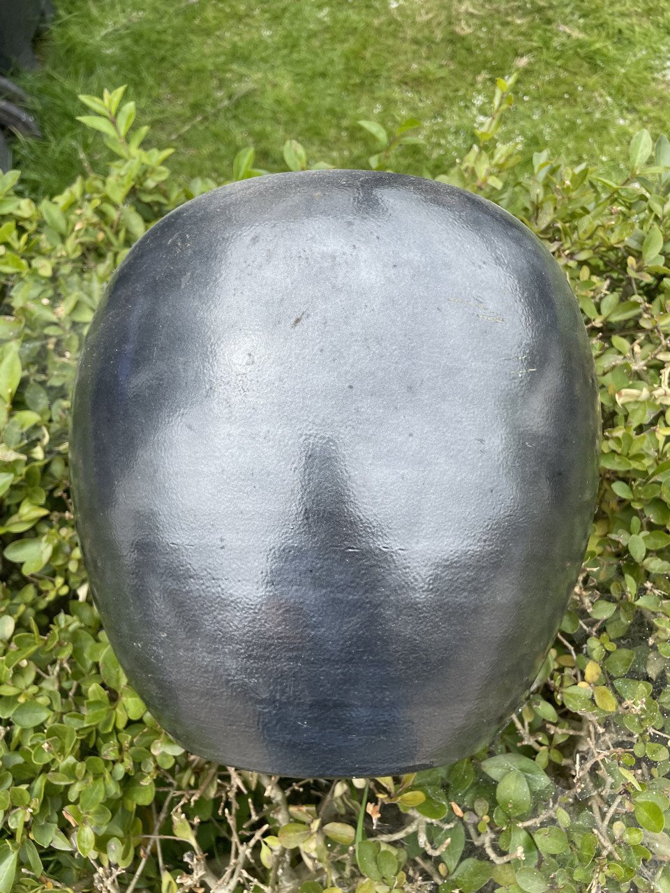 Metallic zwart bloempot